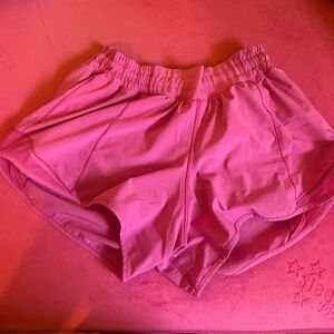 Lululemon hot pink hotty hot 4in shorts